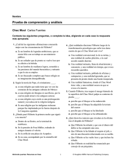 Prueba de comprensi&oacute;n y an&aacute;lisis