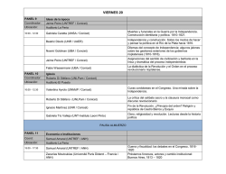 viernes 20 - Bicentenario de la Independencia Argentina