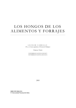 LOS HONGOS DE LOS ALIMENTOS Y FORRAJES