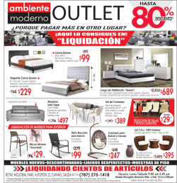 liquidaci&oacute;n - Ambiente Moderno