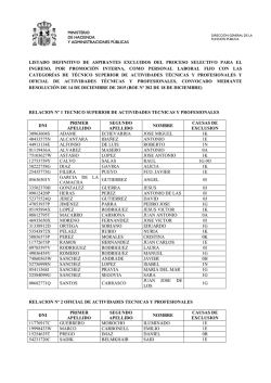 Listado Definitivo Excluidos Promoci&oacute;n GP3 y 4 AF2