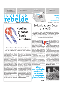 Huellas y pasos hacia el futuro