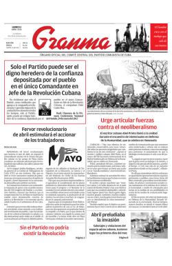 Solo el Partido puede ser el digno heredero de la