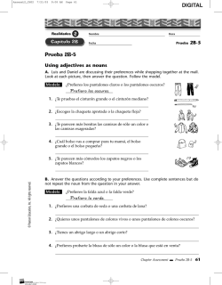 Prueba 2B-5 Adjetivos