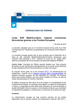 L&iacute;nea AVE Madrid-Lisboa: mejores conexiones