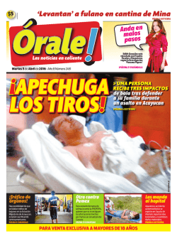 `Levantan` a fulano en cantina de mina