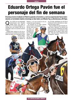 Eduardo Ortega Pav&oacute;n fue el personaje del fin de semana