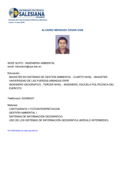 ALVAREZ MENDOZA CESAR IVAN SEDE QUITO