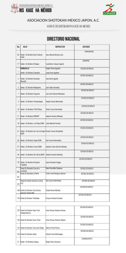 asociacion shotokan mexico japon, ac karate do shotokan ryu kase