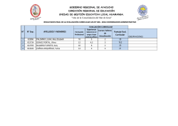 GOBIERNO REGIONAL DE AYACUCHO DIRECCI&Oacute;N REGIONAL