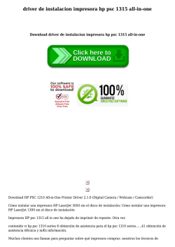 driver de instalacion impresora hp psc 1315 all-in