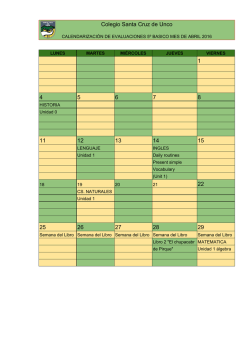 5&ordm; b&aacute;sico - Colegio Santa Cruz de Unco