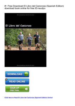 #~ Free El Libro del Canicross (Spanish Edition