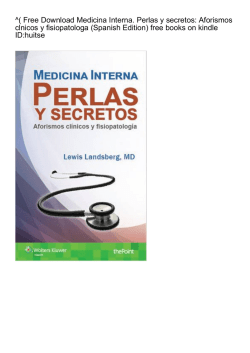 ( Free Medicina Interna. Perlas y secretos