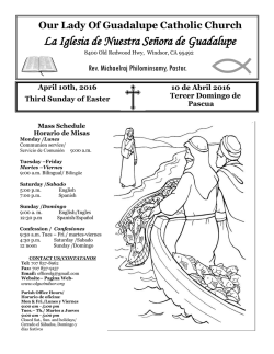 La Iglesia de Nuestra Se&ntilde;ora de Guadalupe