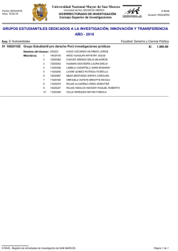 Facultad de Derecho y Ciencia Pol&iacute;tica