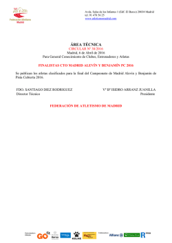 N&ordm; 2016/38 - Clasificados Final Cto Madrid Alevin y Benjamin PC