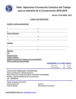 &ldquo;Taller: Aplicaci&oacute;n Convenci&oacute;n Colectiva del Trabajo para la