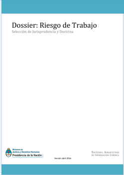 Dossier: Riesgo de trabajo - Sistema Argentino de Informaci&oacute;n