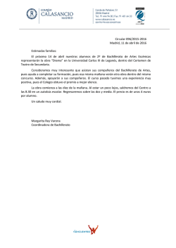 circular - Colegio Calasancio de Madrid