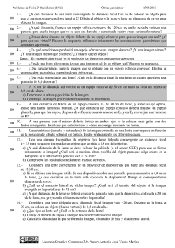 2&ordm; Bachillerato - F&iacute;sica - Problemas