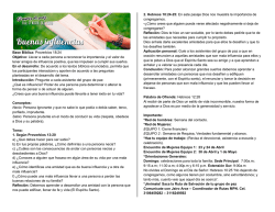 Base B&iacute;blica: Proverbios 18:24 Objetivo: Llevar a cada persona a