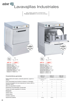 Lavavajillas ASCASO 35/40/50