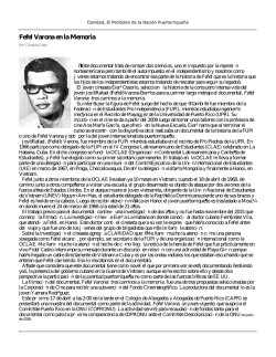 Fefel Varona en la Memoria