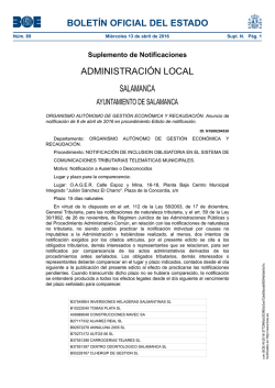 NOTIFICACI&Oacute;N DE INCLUSION OBLIGATORIA