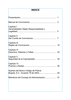 Manual de Convivencia - Conjunto Quintas de la 80 | Bogot&aacute;