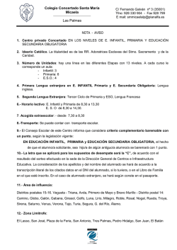 1516 Oferta Educativa - CEIPS Santa Maria Micaela Las Palmas