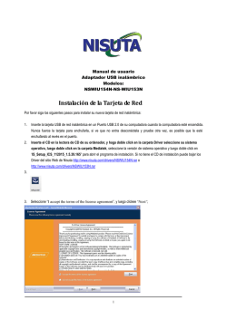 Instalaci&oacute;n de la Tarjeta de Red