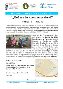 Descargar cartel - C&aacute;tedra de &Eacute;tica Ambiental