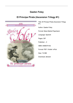 Gaelen Foley El Pr&iacute;ncipe Pirata (Ascension Trilogy #1)