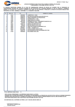 listado de empresas habilitadas para asamblea general