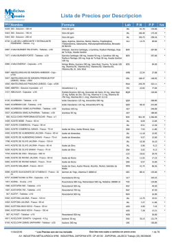 Por Descripci&oacute;n - Medicinas Rosario