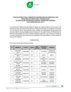 convocatoria para cambios de adscripci&oacute;n del personal con