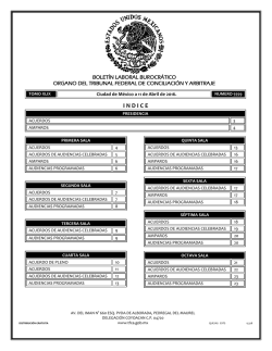 11 - Tribunal Federal de Conciliaci&oacute;n y Arbitraje