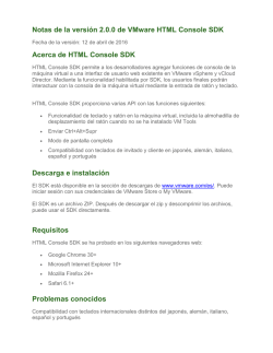 Notas de la versi&oacute;n 2.0.0 de VMware HTML Console SDK Acerca de