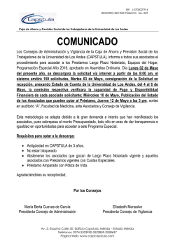 COMUNICADO - capstula