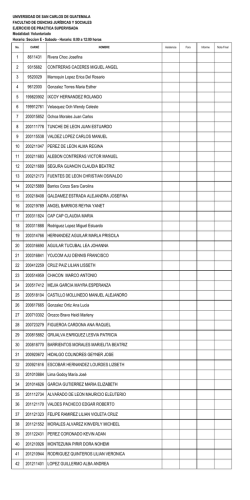 Seccion E - Sabado - Horario: 8:00 a 12:00 horas