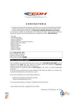 Pase de medallas Puigcerd&aacute; 10-Abril-2016