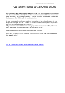 FULL VERSION DONDE ESTA EDUARDO ONLINE PDF