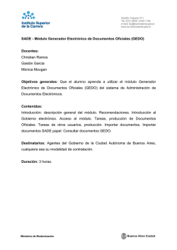 M&oacute;dulo Generador Electr&oacute;nico de Documentos Oficiales (GEDO)