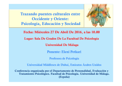 Cartel informativo conferencia