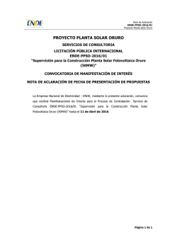 proyecto planta solar oruro