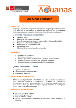 Malla Curricular - Escuela de Aduanas Per&uacute;