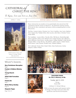 Bulletin - Cathedral of Christ the King