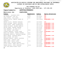 quetzaltenango - auxpmag.org.gt