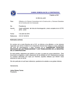 Copia certificada del Acta de Homologaci&oacute;n y texto completo